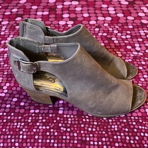 Carlos Santana open toe shoes/ankle booties.